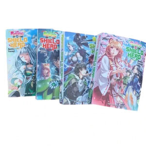 Raising the Shield of Hero volumes 5,13,15,16